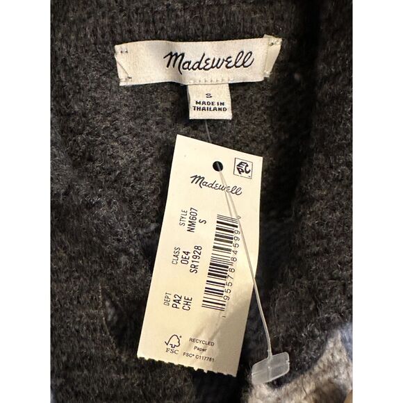 Madewell Rugby Stripe Polo Sweater Size Small NWT - Picture 4 of 5